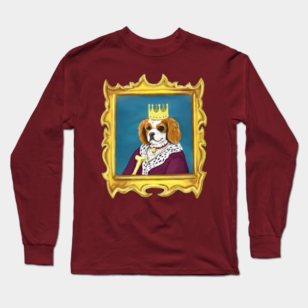 King Charles Cavalier Long Sleeve T-Shirt by Newtegan